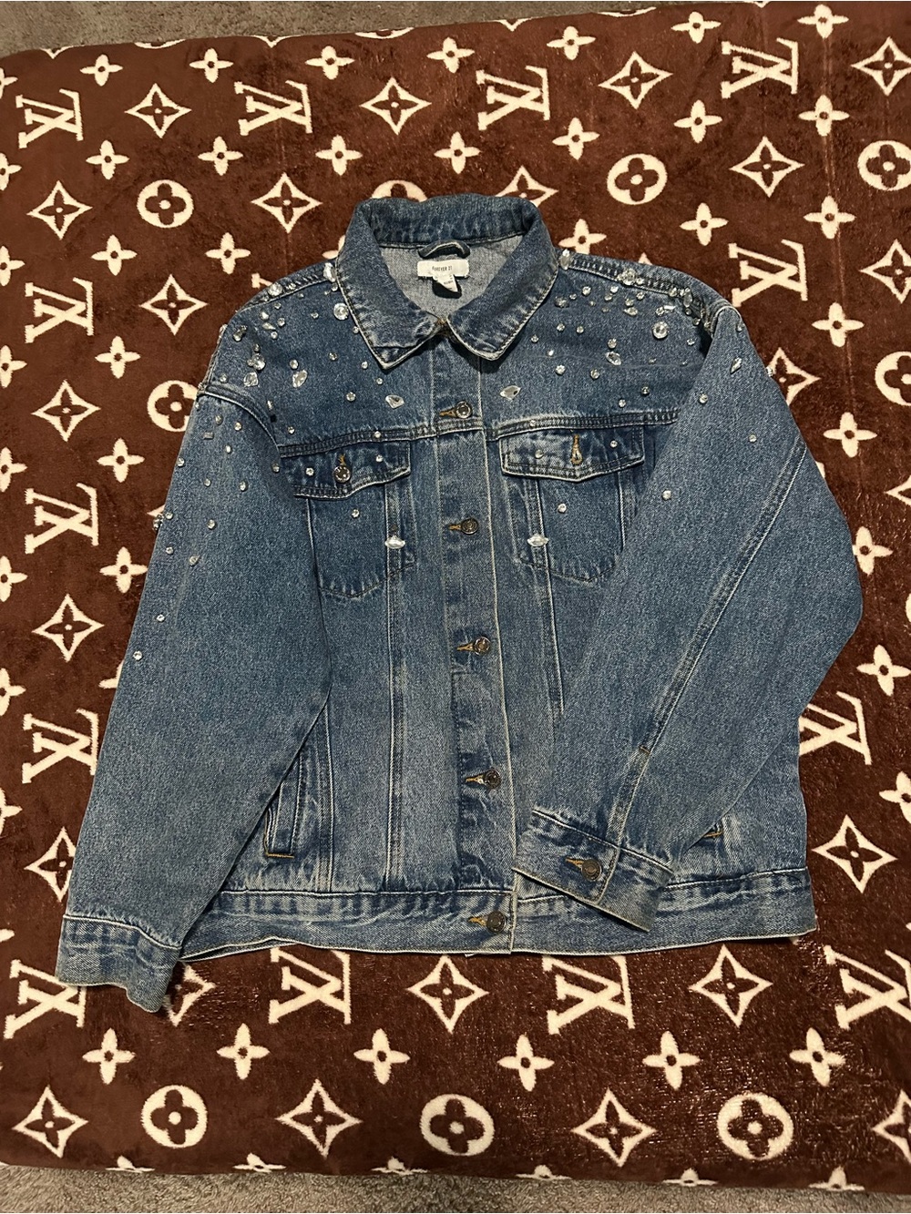 Embellished denim jacket